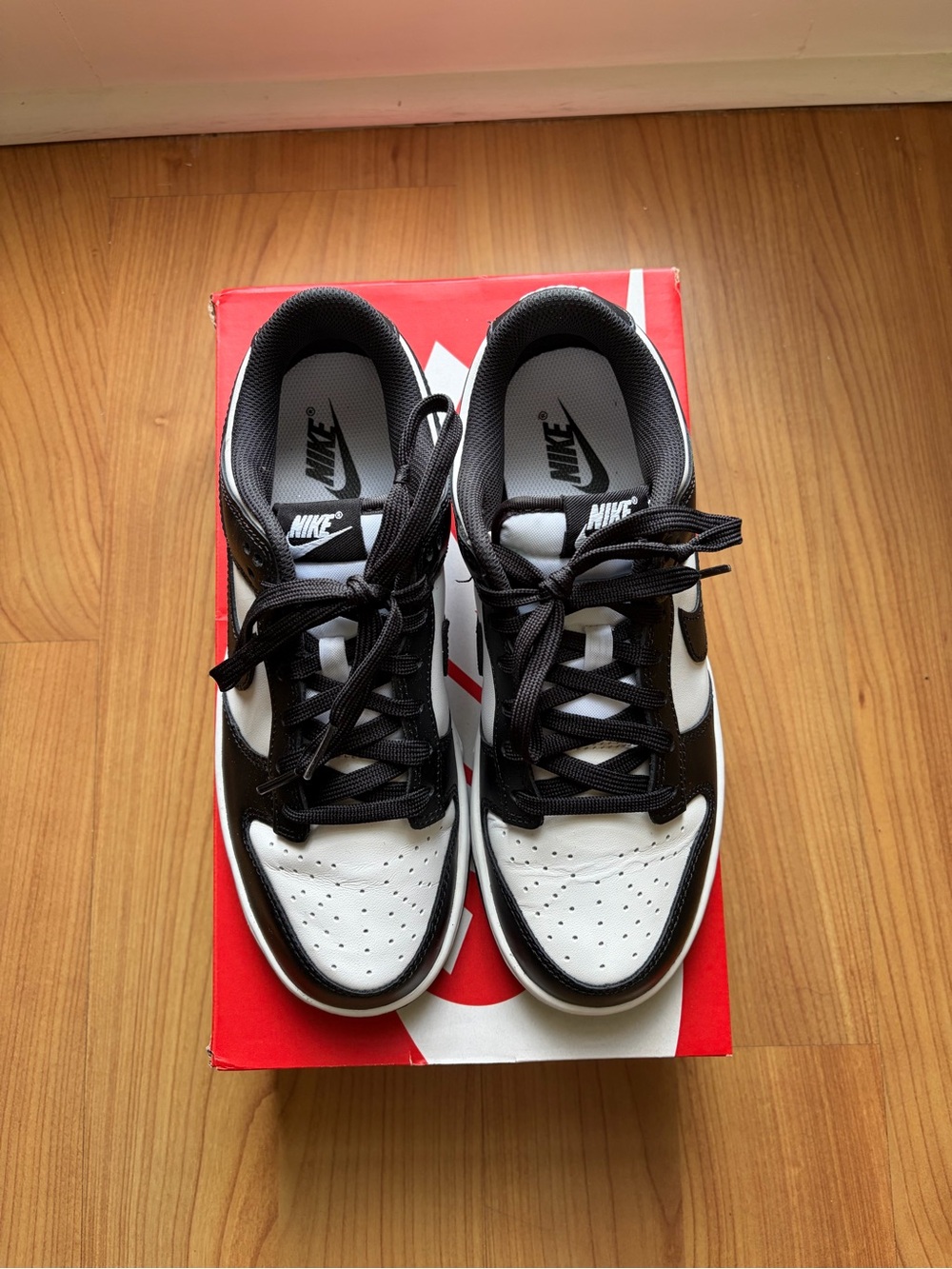 Nike Women’s Dunk Black and White Low-Top Sneakers
